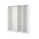 PAX 3 okvira garderobera, bela, 200x58x236 cm