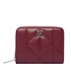 Denarnica Calvin Klein Quilted Flap Zip Around LV04F1124G Bordo rdeča