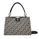 Ročna torba Tommy Hilfiger Th Her Med Satchel Jacqu AW0AW18639 Mornarsko modra