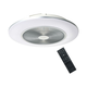 Brilagi - LED Zatemnitvena svetilka z ventilatorjem AURA LED/38W/230V srebrna + Daljinski upravljalnik