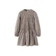 MANGO KIDS Obleka BOSQUE ecru / opal / čokolada / bela