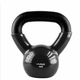 HMS KNV04 Črna utež Kettlebell iz litega železa, prevlečena z vinilom HMS