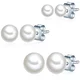 Valero Pearls Uhani srebrna/biserno bela