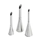 Set of 3 filling nozzles, stainless steel, 4-6-8 mm - de Buyer