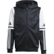 ADIDAS PERFORMANCE Športna jopa na zadrgo SQ25 črna/off-bela