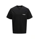 JACK & JONES Majica JCOUNION črna/bela