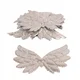 PLAYBOX Angelska krila iz blaga za DIY, srebrna, 5x3 cm, 10 kosov