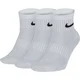 Nike Everyday Lightweight Ankle Traning nogavice, 3 Pair, bela/črna