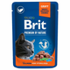 BRIT Premium kesica sa lososom sterilisanim za mačiće 100 g.