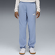 Womens Puma Essentials Nature 2.0 No. 1 Logo Straight Pants Youth, Blue, Size 5-6Y, Clothing
