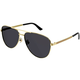 Gucci GG1233SA 001 ONE SIZE (63) Zlata/Siva