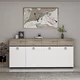 HANAH HOME Komoda Zara White Black