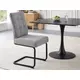 Trpezarijska stolica Molde Siva/Crne metalne noge 575x455x850 ( 775-555 )