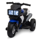 HOMCOM Električno motorno kolo za otroke od 3 do 5 let (največ 25 kg) s 3 kolesi, lučmi in zvoki, 6V baterija, modro in črno, 86x42x52cm