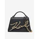 Karl Lagerfeld Ročna torbica Karl Lagerfeld Sac Bandouliere Essentials Noir/Gold črna