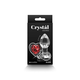 ANALNI ČEP Crystal Desires Red Heart Small