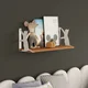 HANAH HOME Zidna polica Tiger Cat White