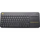 Logitech K400 Plus tipkovnica Univerzalno Brezžični RF QWERTY Mednarodna angleška (ZDA) Črna