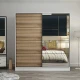 Hanah home Ormar Kale 180x210x52cm Belo-Bež