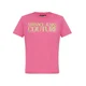 Versace Jeans Couture unisex. 78HAHE05-CJ00E Roza majica s sitotiskom (M), Priložnostno, Bombaž, Kratek rokav
