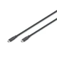 DIGITUS USB 3.2 kabel Tip C - C Silikon St/St 2m črn