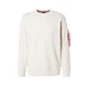 ALPHA INDUSTRIES Majica USN Blood Chit mornarska/siva/živo rdeča/naravno bela