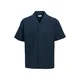 Jack & Jones Srajca Global Waffle Resort 12295551 Mornarsko modra Relaxed Fit