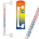 shumee TG64645 Termometer za okno, zunanji, bel, samolepilni termometer za balkon