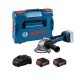 BOSCH GWS 18V-11 Professional Akumulatorska ugaona brusilica u L-BOXX 136 sa dodatnom drškom, 06019N4103