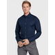 Michael Kors Srajca MD0MD90425 Mornarsko modra Slim Fit