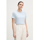 TOMMY HILFIGER Majica golobje modra / bela