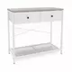 KONZOLNI STO 73/80/38 cm bela, sonoma hrast