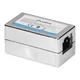 Adapter Lanberg AD-RJ45-RJ45-OS6, RJ-45, Srebrn