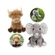 Charlie Bears Charlie Bears Komplet dveh plišastih igrač iz serije Cuddle Cubs: krava, slon – idealne plišaste igrače za dojenčke, 13 cm