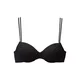 BUFFALO Bikini zgornji del Happy, črna