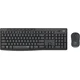 Logitech MK295 Silent Bežična tastatura i miš, Set, Crni