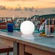 FH Lighting LED-sončna zunanja svetilka Dabus, O 25 cm, krogla, bela, akril - Dnevna soba/jedilnica - Plastika