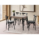 Hanah Home Trpezarijski sto na razvlačenje Dolunay-1285, 100-120 cm, Smeđi