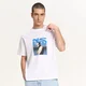 Cropp - Bela majica s printom Nas - white