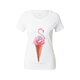 EINSTEIN & NEWTON Majica Flamingo Ice, bela