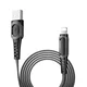 USB Kabl KONFULON DC02 Iphone 1M 2.4A, Crna