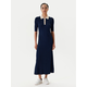 TOMMY HILFIGER Pletena obleka ecru / mornarska