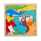 MARIONETTE WOODEN TOYS Drvena puzzle slagalica sa životinjama – 12 delova