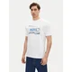 BOSS Majica Logo Space 50539186 Bela Regular Fit