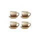 Bloomingville Komplet skodelic s podstavki za 4 osebe Brenta 180 ml 8-pack