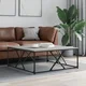 Vidaxl Klubska mizica siva sonoma 100x100x40 cm inženirski les