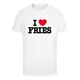 Mister Tee Majica Love Fries rdeča/črna/bela