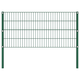 vidaXL Panel za ogradu sa stupovima željezni 1,7 m zeleni