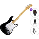 SX SST57+ SET Black Električna kitara