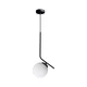 Luster na sajli FIRA 1xE27/60W/230V crna
